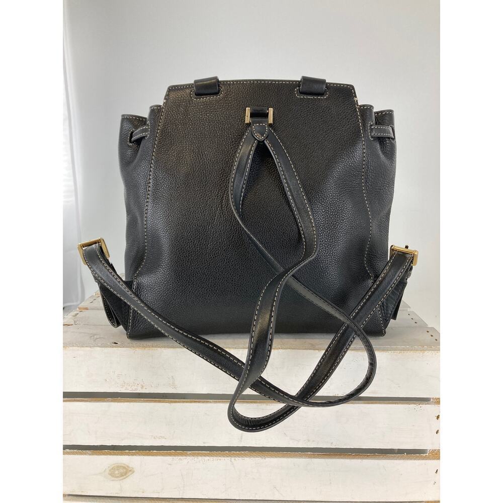 MICHAEL KORS, MEDIUM BLACK PEBBLED LEATHER BACKPACK - Picture 4 of 16